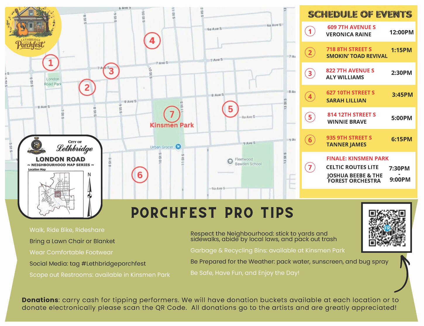 Porchfest Route